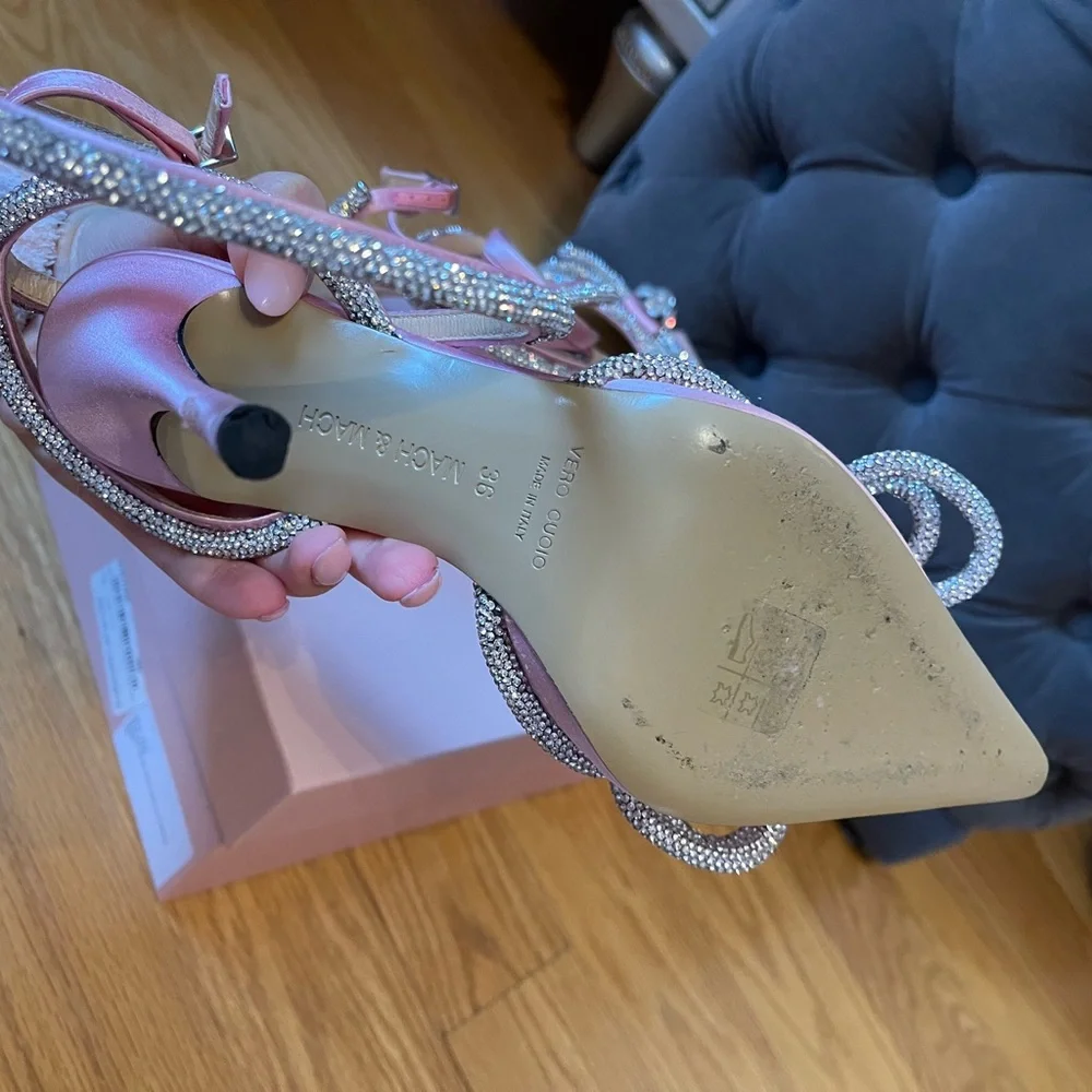 Authentic Mach & Mach pink heels - Picture 11 of 13